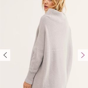 Free people ottoman sweater. Grey. Size small